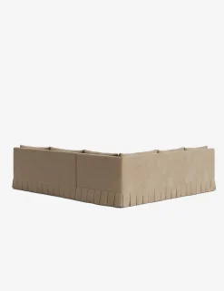 Portola Luxe Depth Pleated Corner Sectional Sofa
