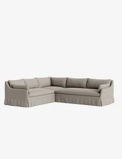 Portola Luxe Depth Pleated Corner Sectional Sofa