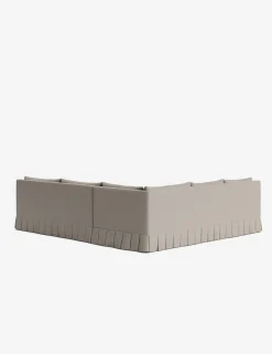 Portola Luxe Depth Pleated Corner Sectional Sofa
