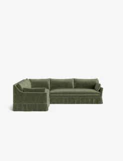 Portola Luxe Depth Pleated Corner Sectional Sofa