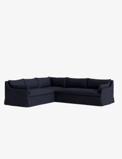 Portola Luxe Depth Pleated Corner Sectional Sofa