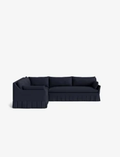 Portola Luxe Depth Pleated Corner Sectional Sofa