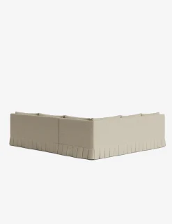 Portola Luxe Depth Pleated Corner Sectional Sofa