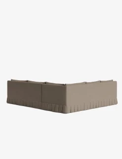 Portola Luxe Depth Pleated Corner Sectional Sofa