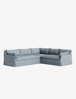 Portola Luxe Depth Pleated Corner Sectional Sofa