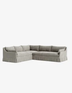 Portola Luxe Depth Pleated Corner Sectional Sofa