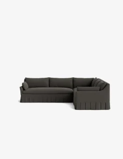 Portola Luxe Depth Pleated Corner Sectional Sofa
