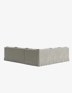 Portola Luxe Depth Pleated Corner Sectional Sofa