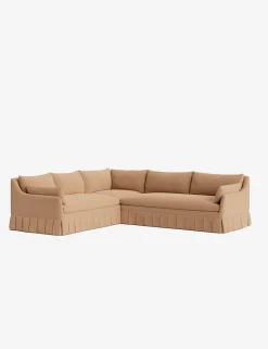 Portola Luxe Depth Pleated Corner Sectional Sofa