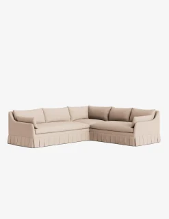 Portola Luxe Depth Pleated Corner Sectional Sofa