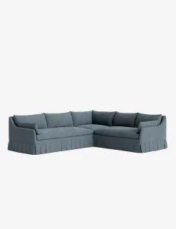 Portola Luxe Depth Pleated Corner Sectional Sofa
