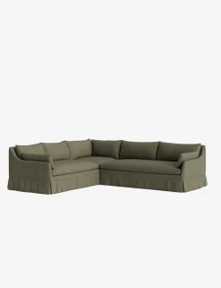 Portola Luxe Depth Pleated Corner Sectional Sofa