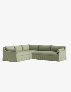 Portola Luxe Depth Pleated Corner Sectional Sofa