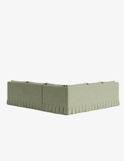 Portola Luxe Depth Pleated Corner Sectional Sofa