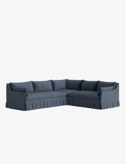 Portola Luxe Depth Pleated Corner Sectional Sofa