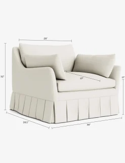 Portola Luxe Depth Pleated Chair