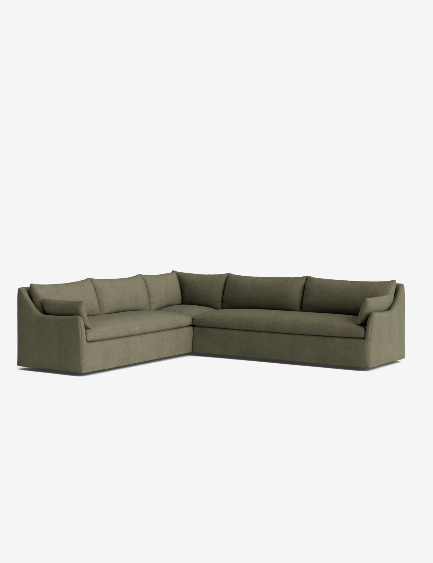 Portola Slipcover Corner Sectional Sofa