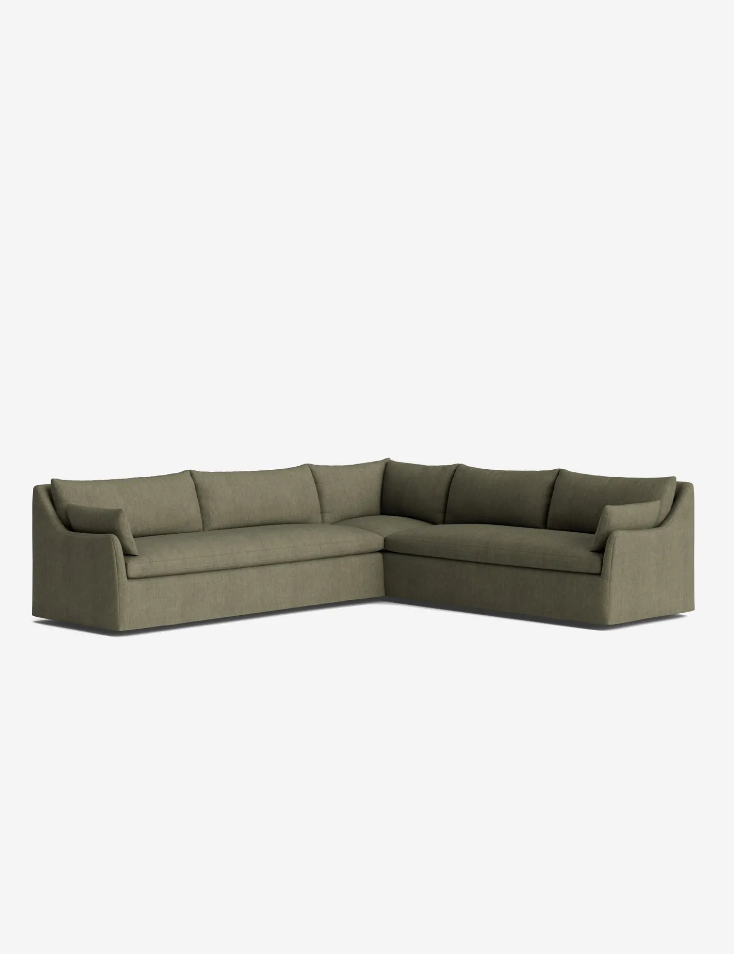 Portola Slipcover Corner Sectional Sofa