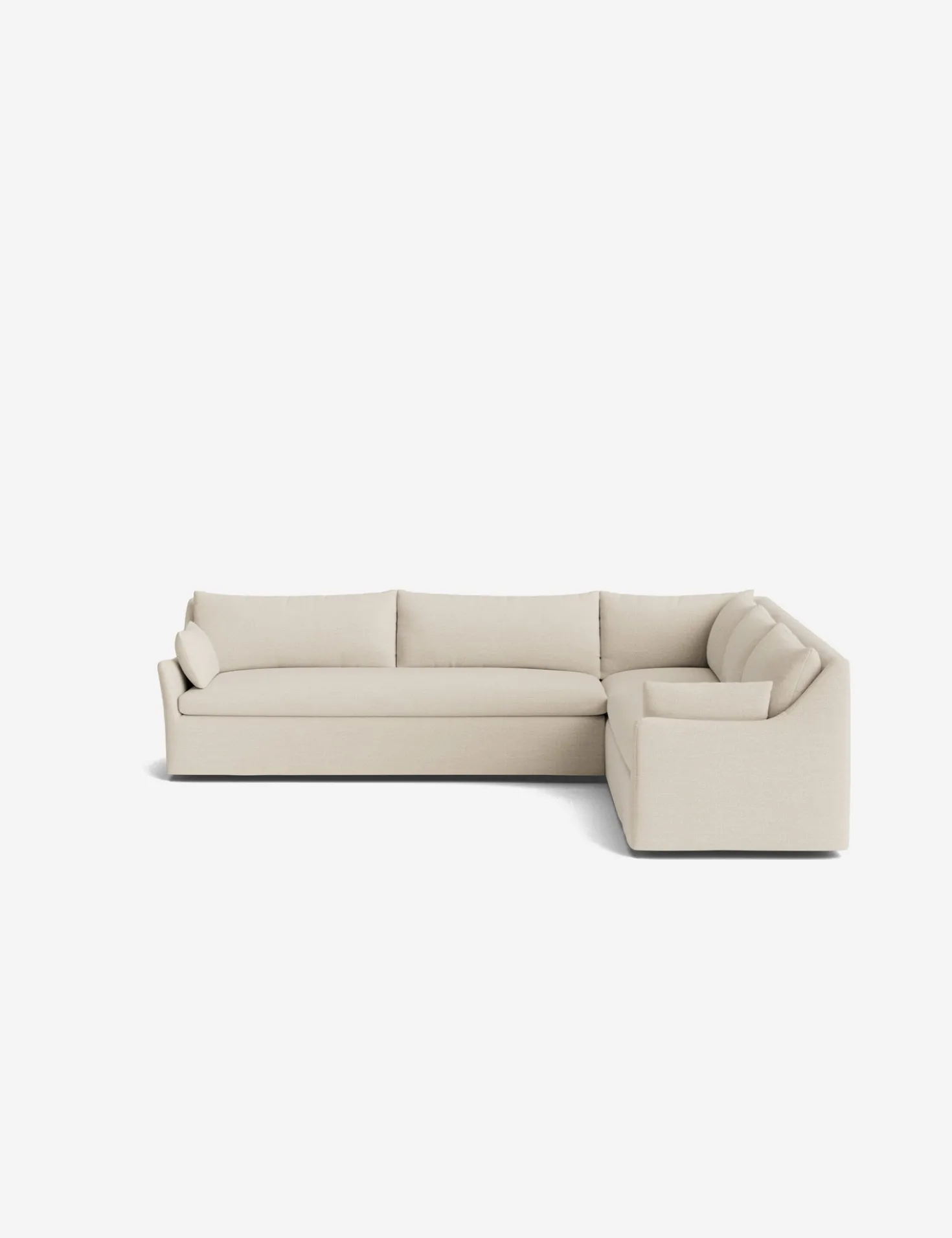 Portola Slipcover Corner Sectional Sofa