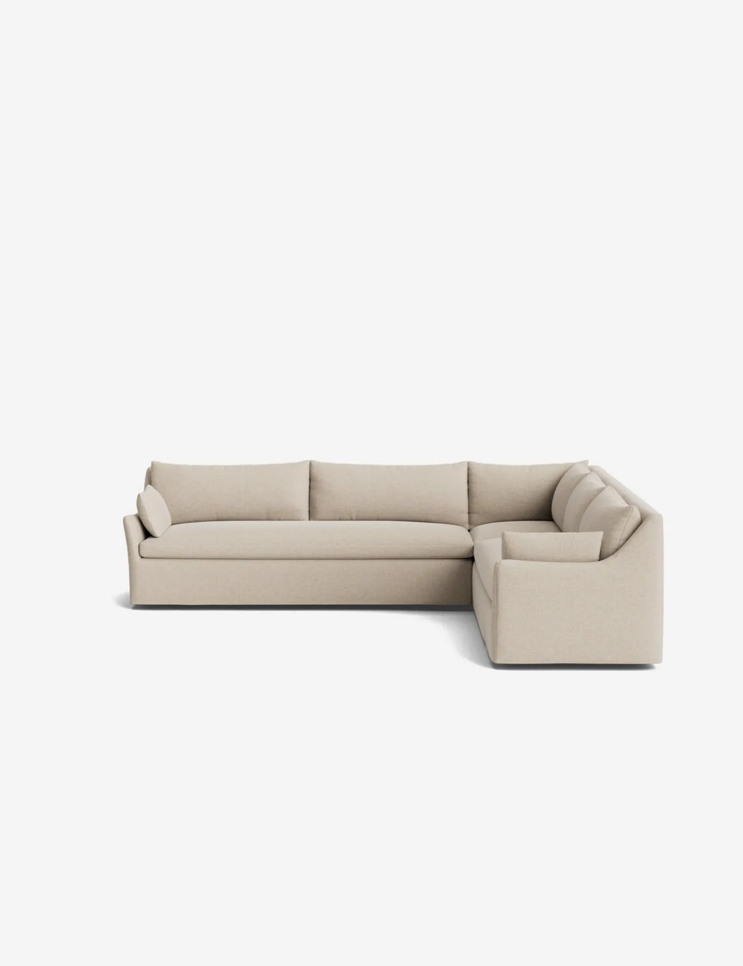 Portola Slipcover Corner Sectional Sofa