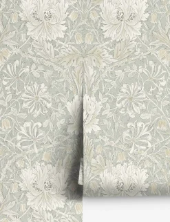 Pure Honeysuckle & Tulip Wallpaper by Morris & Co.