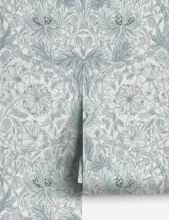 Pure Honeysuckle & Tulip Wallpaper by Morris & Co.