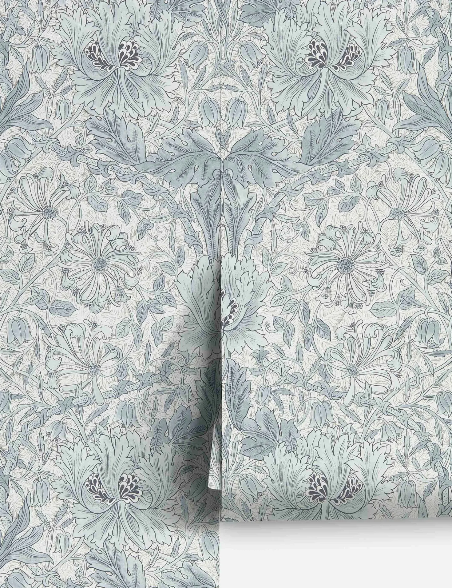 Pure Honeysuckle & Tulip Wallpaper by Morris & Co.