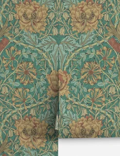 Pure Honeysuckle & Tulip Wallpaper by Morris & Co.