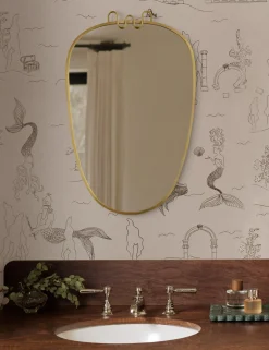 Ribbon Shield Mirror by Sarah Sherman Samuel