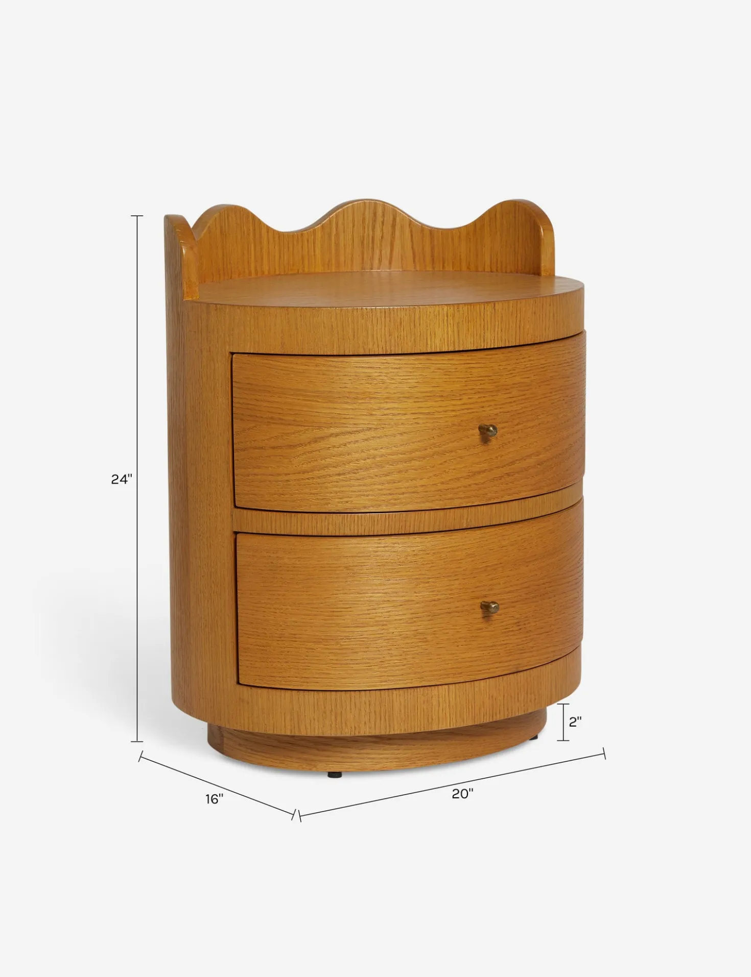 Ripple Nightstand by Sarah Sherman Samuel