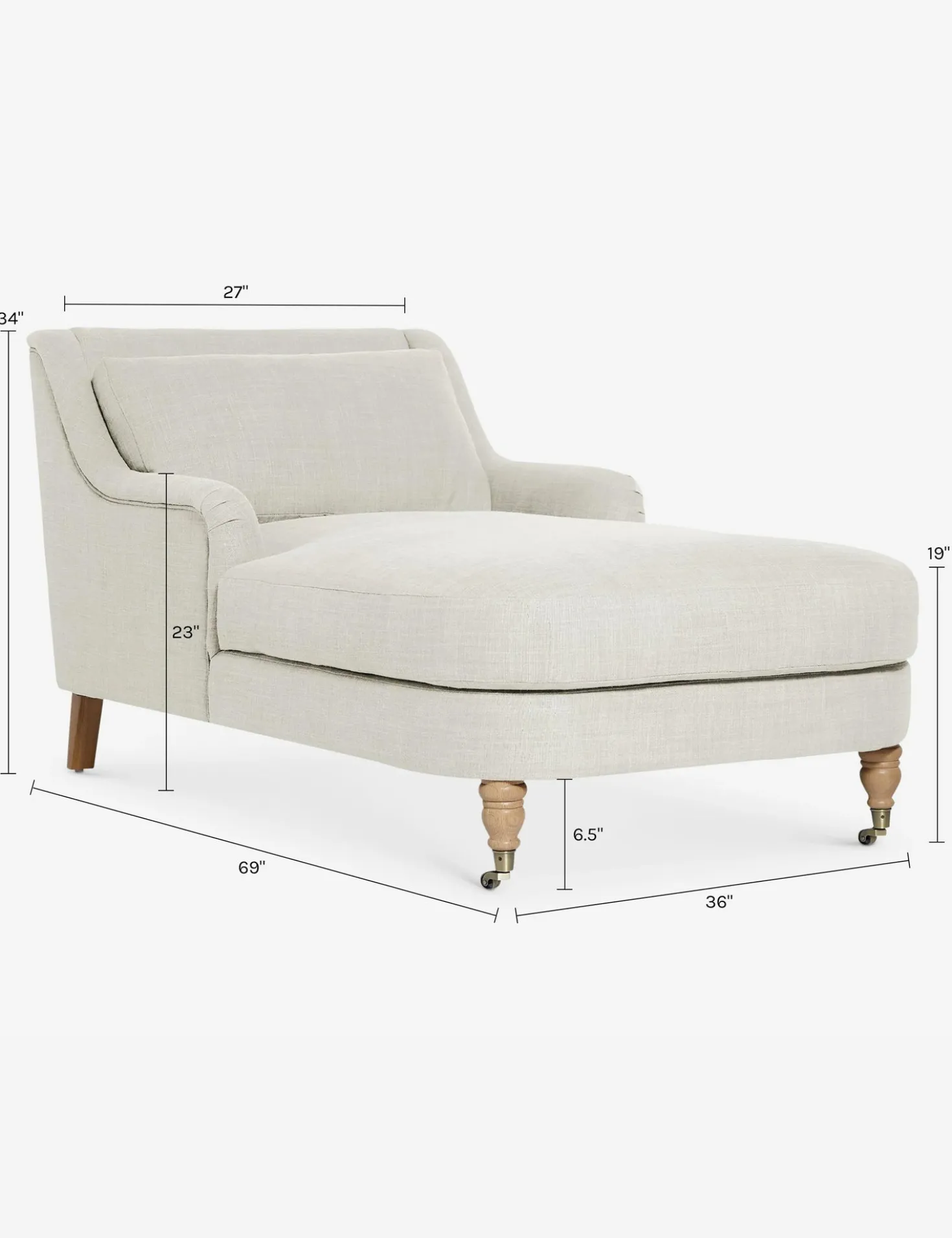 Rivington Chaise by Ginny Macdonald