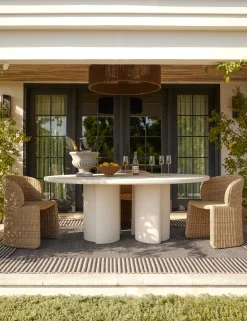 Rodrigo Indoor / Outdoor Oval Dining Table