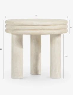 Roma Round Side Table by Button Atelier x Co.House Designs