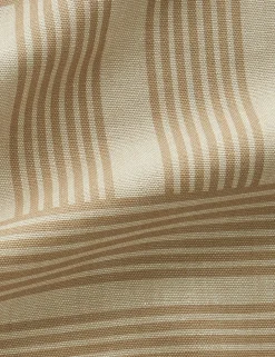 Roman Holiday Grid Flax Linen Fabric by Wallshoppe