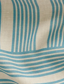 Roman Holiday Grid Flax Linen Fabric by Wallshoppe