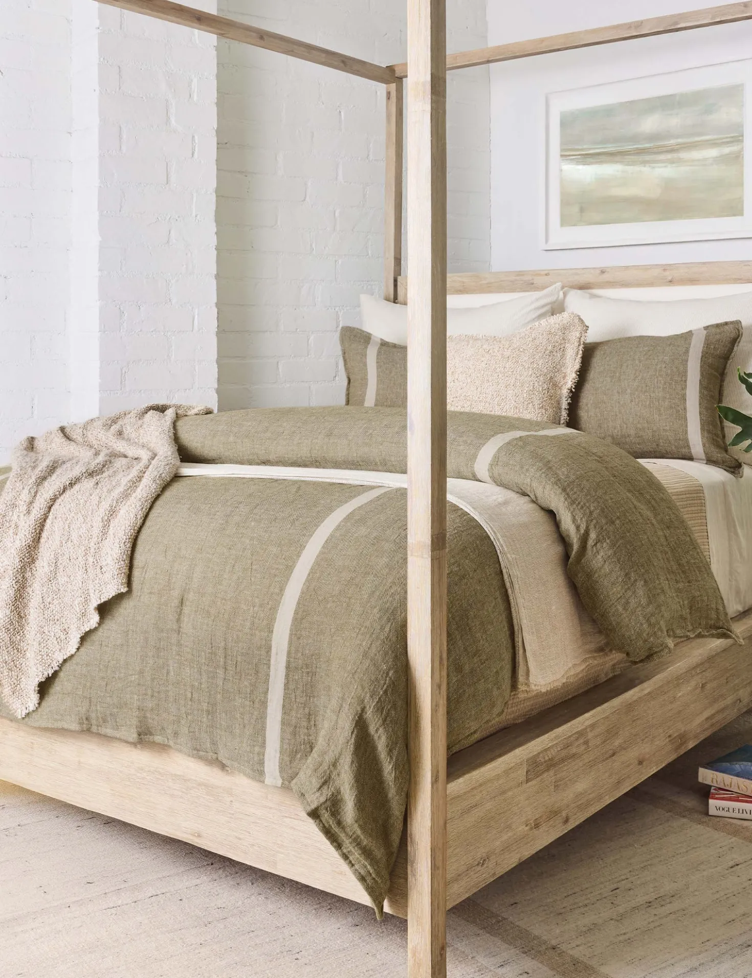 Rory Linen Duvet Cover by Pom Pom at Home