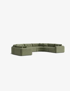 Rosado Modular U-Shaped Sectional Sofa