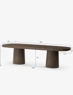 Rosaldo Oval Dining Table