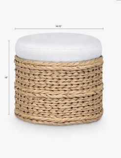 Rowan Indoor / Outdoor Round Ottoman by Amber Lewis x Four Hands