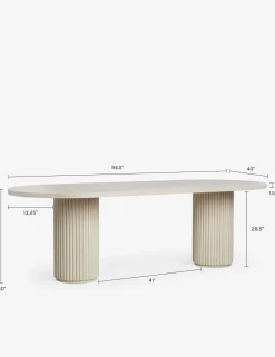 Rutherford Oval Dining Table