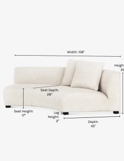 Saban Curved Sofa