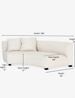 Saban Curved Sofa