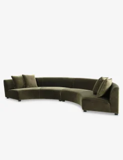 Saban 2-Piece Curved Sectional Sofa