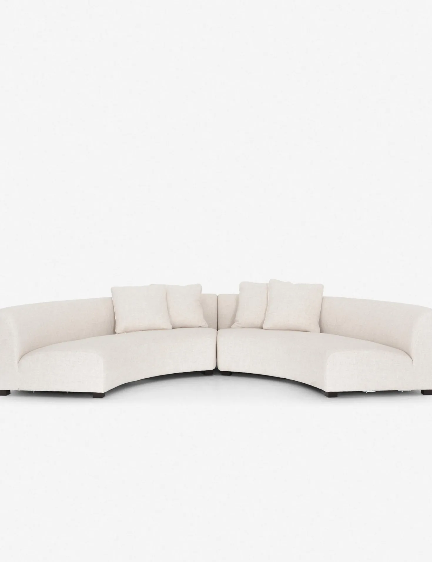 Saban 2-Piece Curved Sectional Sofa