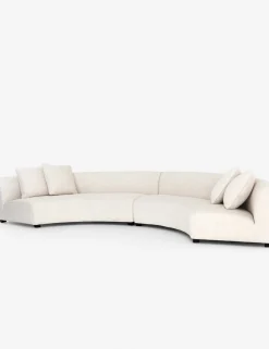 Saban 2-Piece Curved Sectional Sofa