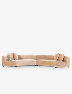 Saban 2-Piece Curved Sectional Sofa