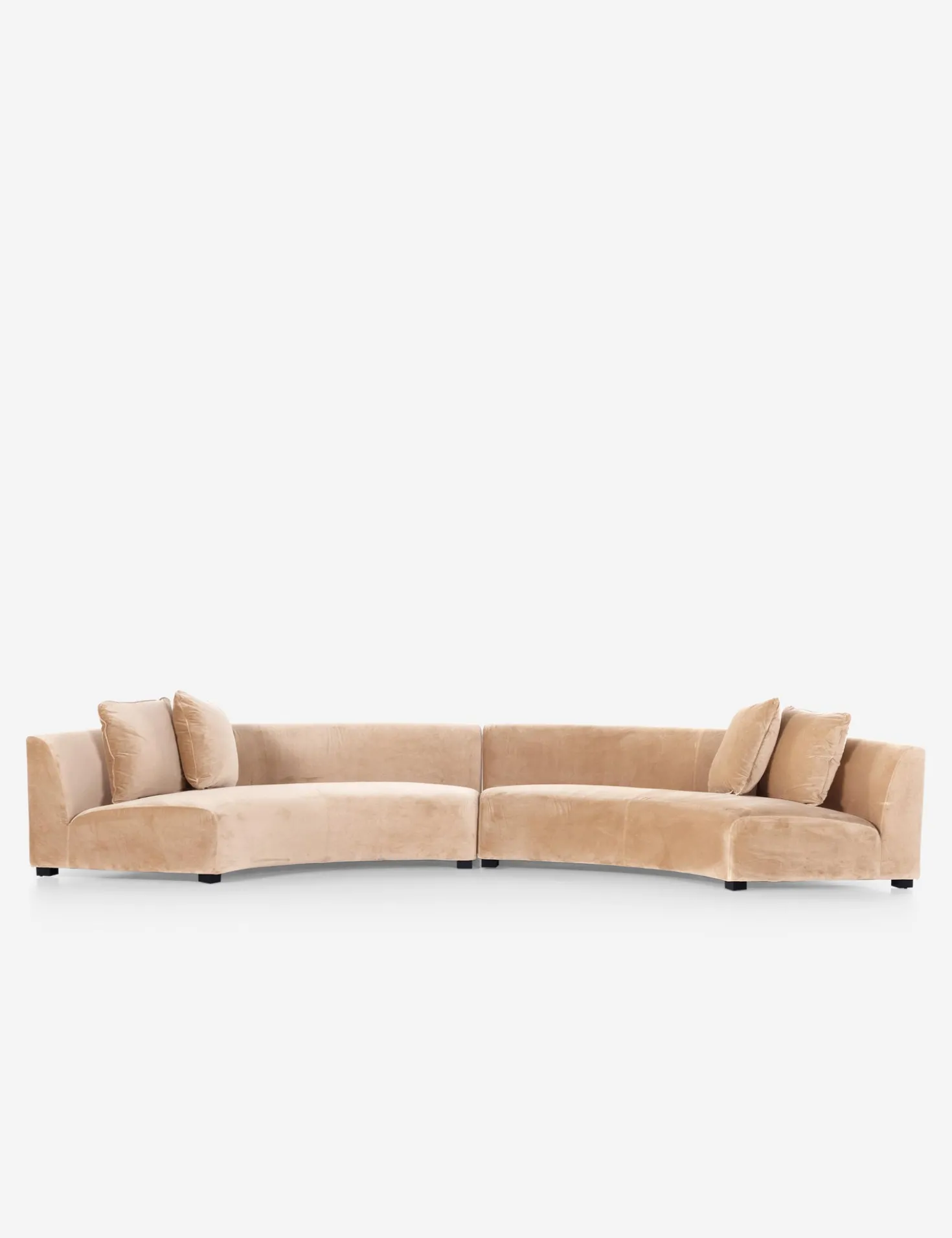 Saban 2-Piece Curved Sectional Sofa