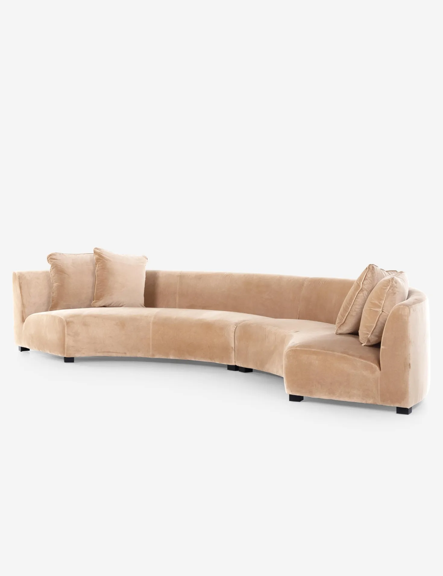 Saban 2-Piece Curved Sectional Sofa