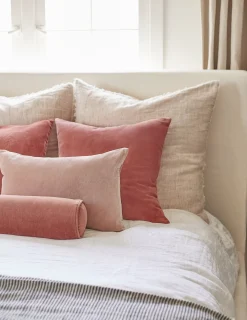 Sabine Velvet Bolster Pillow