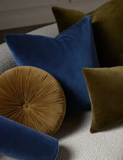 Sabine Velvet Bolster Pillow